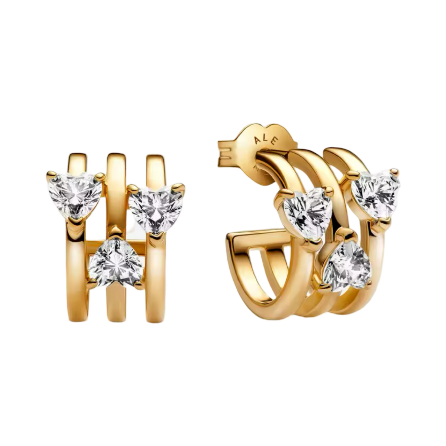 TRIPLE HEART STUDS