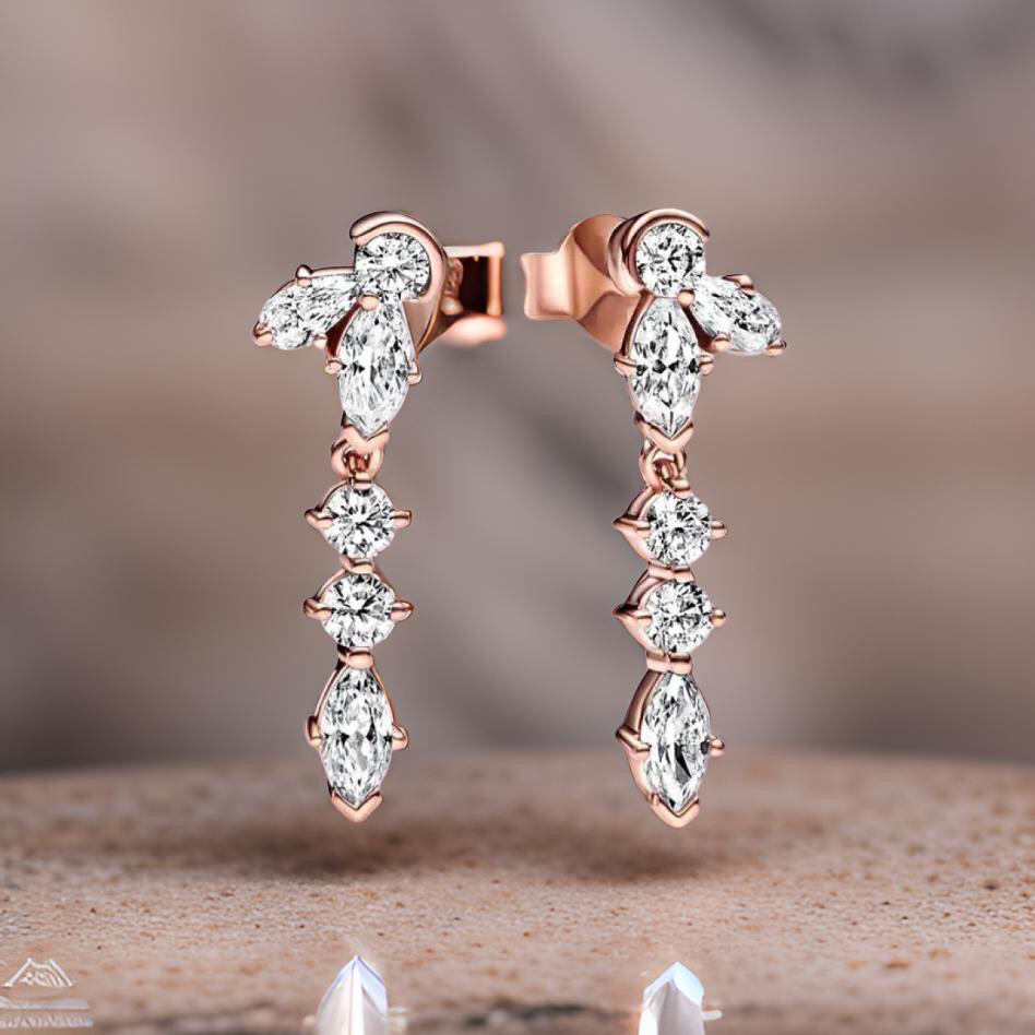 COLGANTE DE CRISTAL ROSADO
