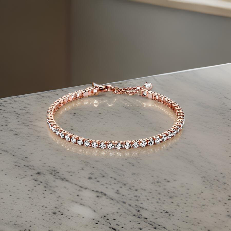 ROSE GOLD TENNIS BRACELET
