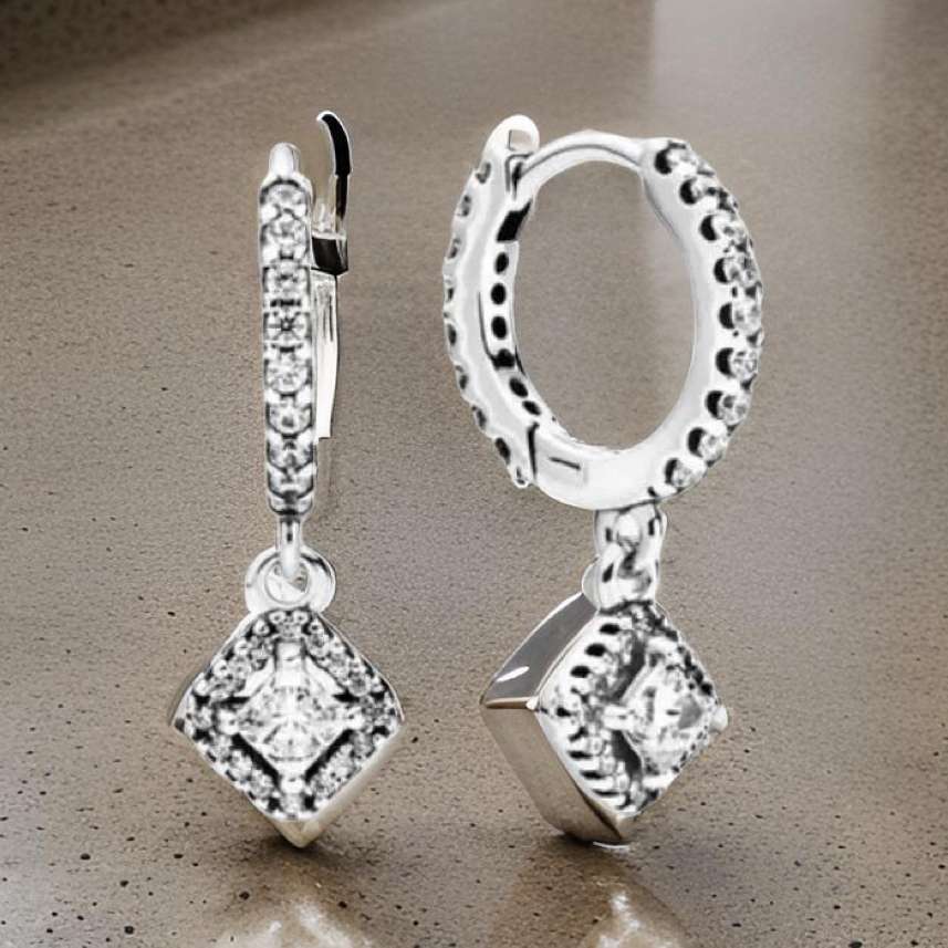 SILVER DANGLE SQUARE