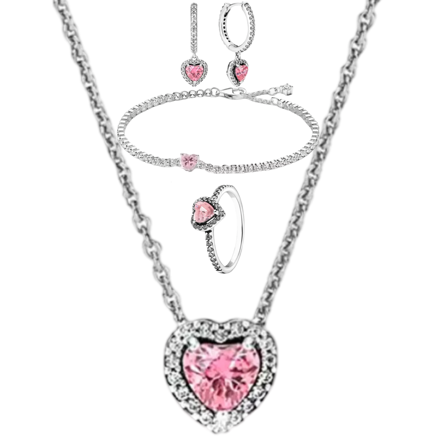 ENSEMBLE DE CRÉOLES ARGENT BRILLIANCE