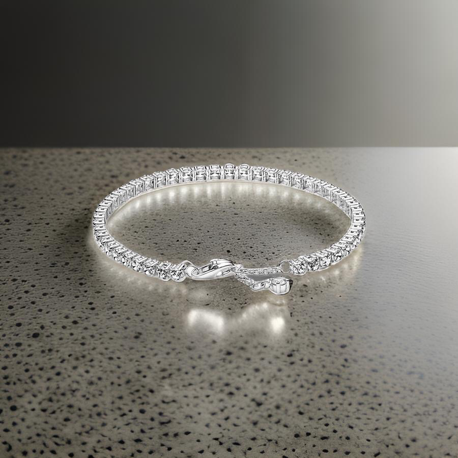 PULSERA DE TENIS DE PLATA