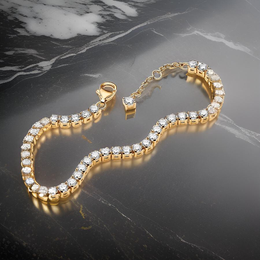 GOLD TENNIS BRACELET