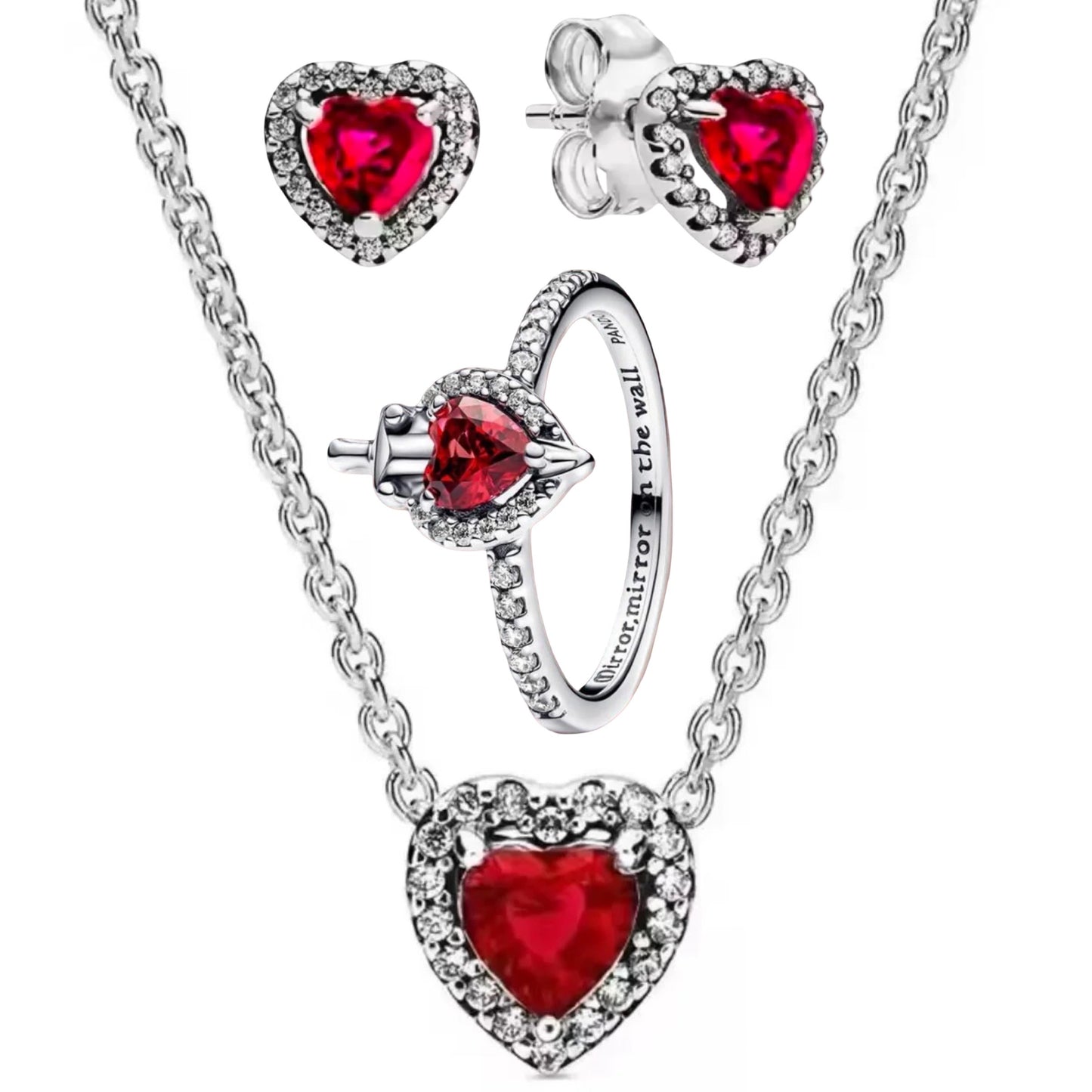 KILLER LOVE HEART STUDS TRIO