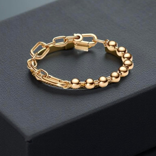 PULSERA ESFERA DORADA