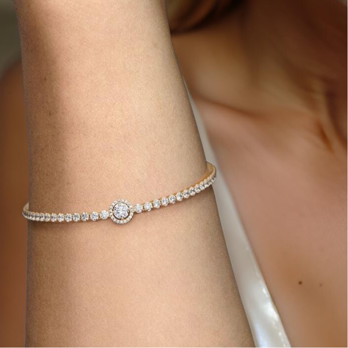 PULSERA CON HALO DORADO