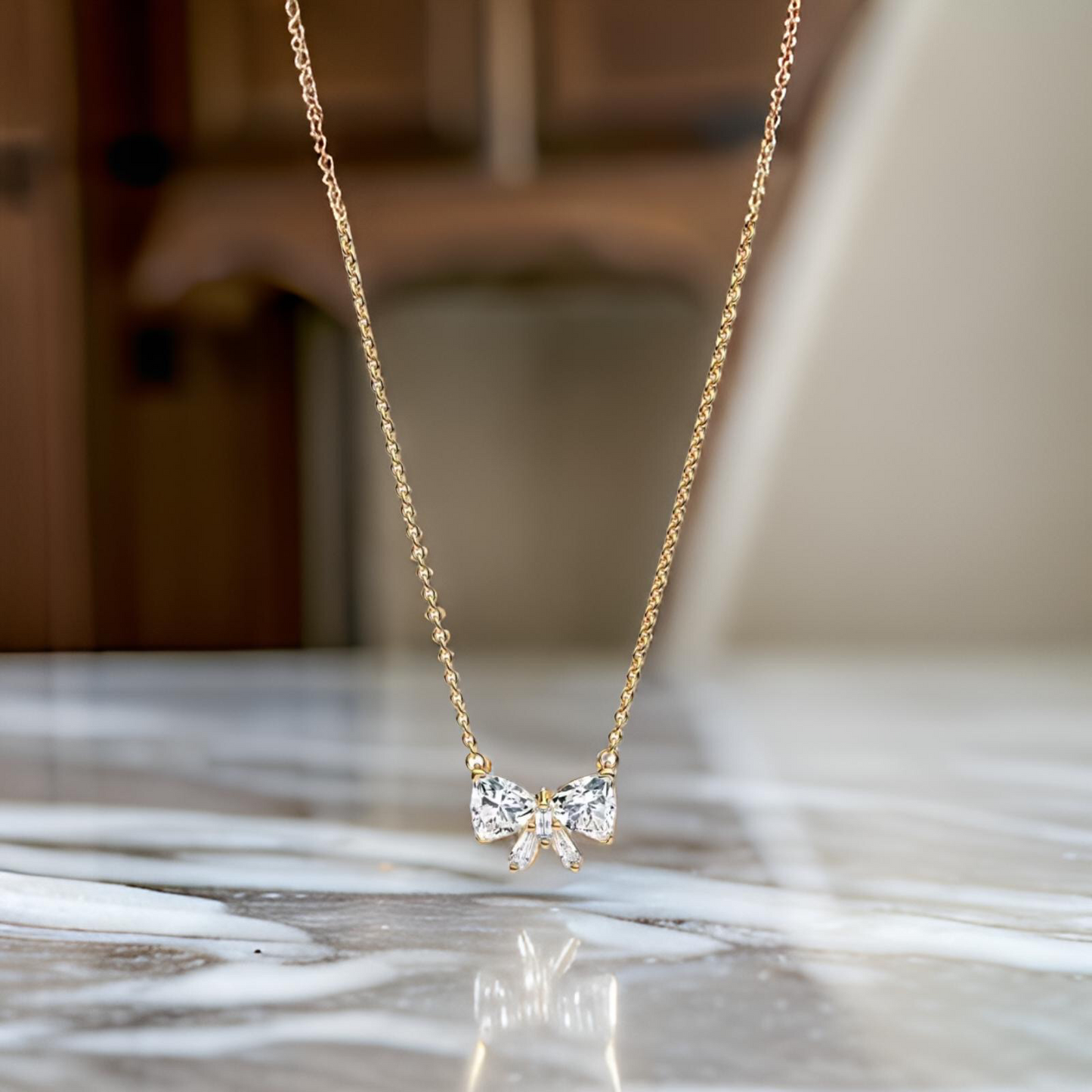 COLLIER À NŒUD DORÉ