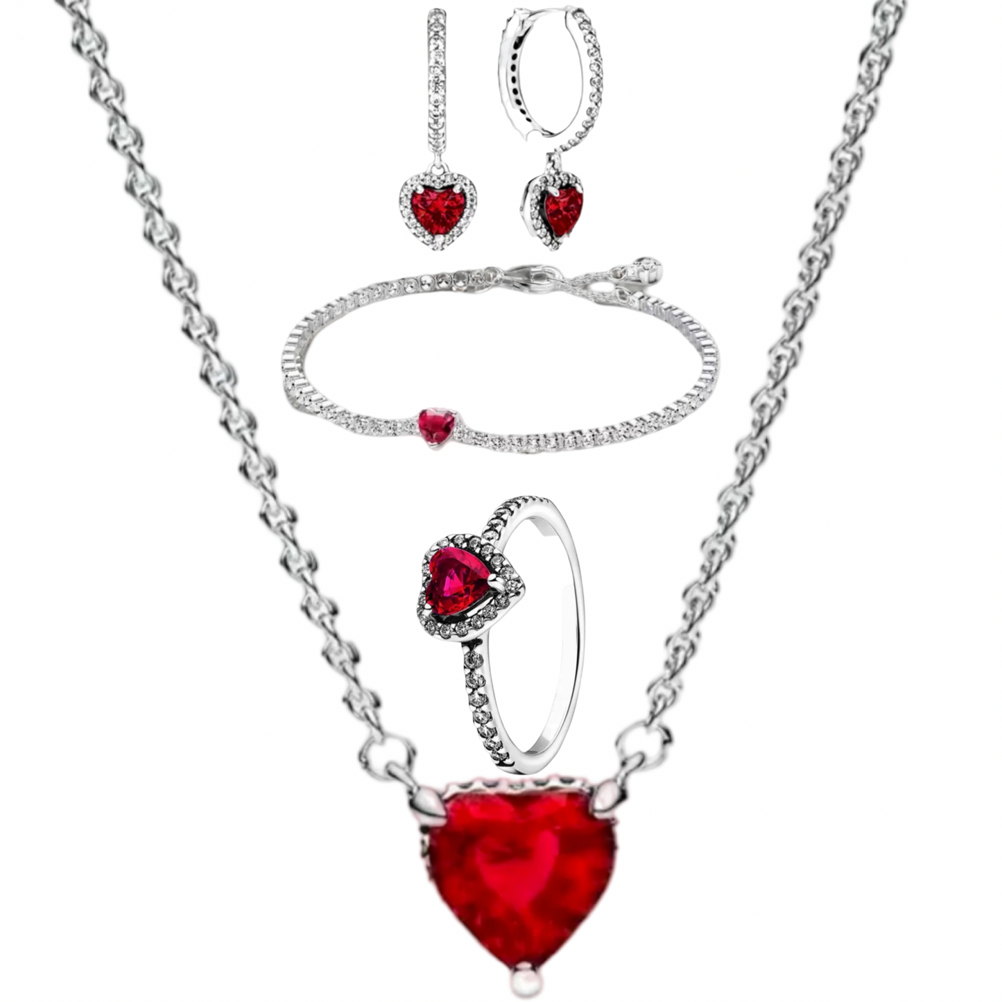 ENSEMBLE DE CRÉOLES MINI LOVE POUR TOUJOURS