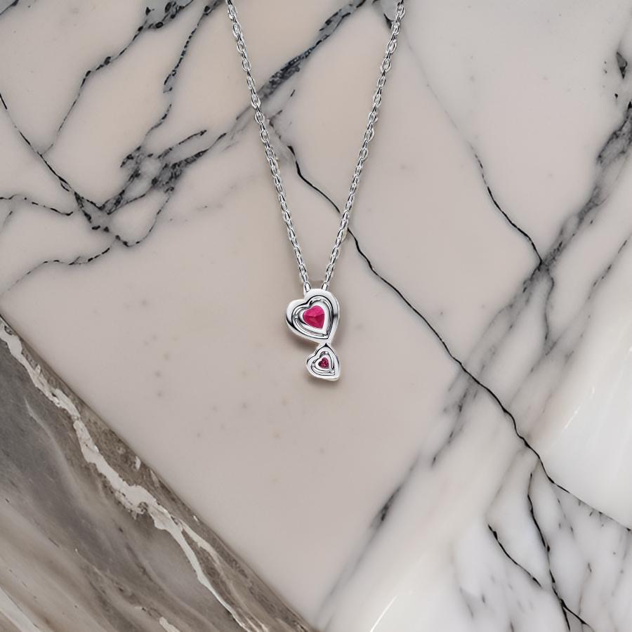 DANGLE HOT HEARTS NECKLACE