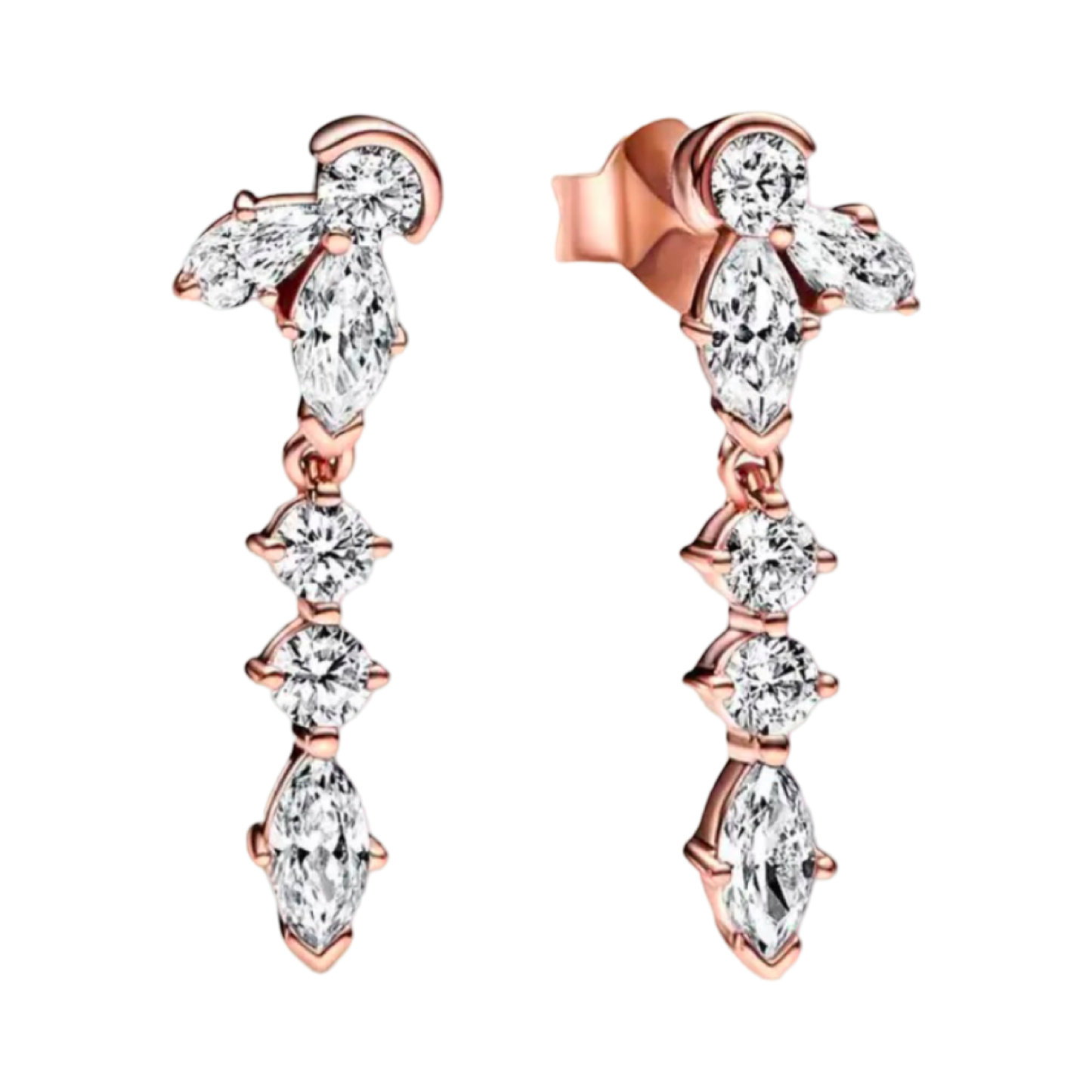 COLGANTE DE CRISTAL ROSADO