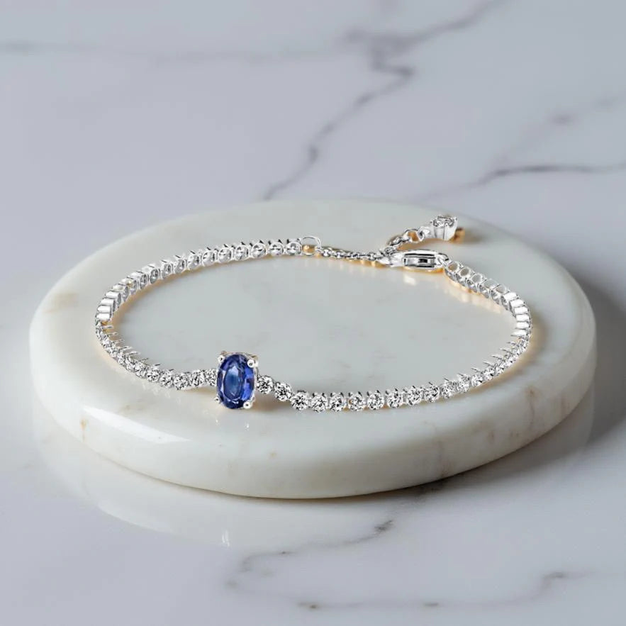 OVAL SAPPHIRE SET