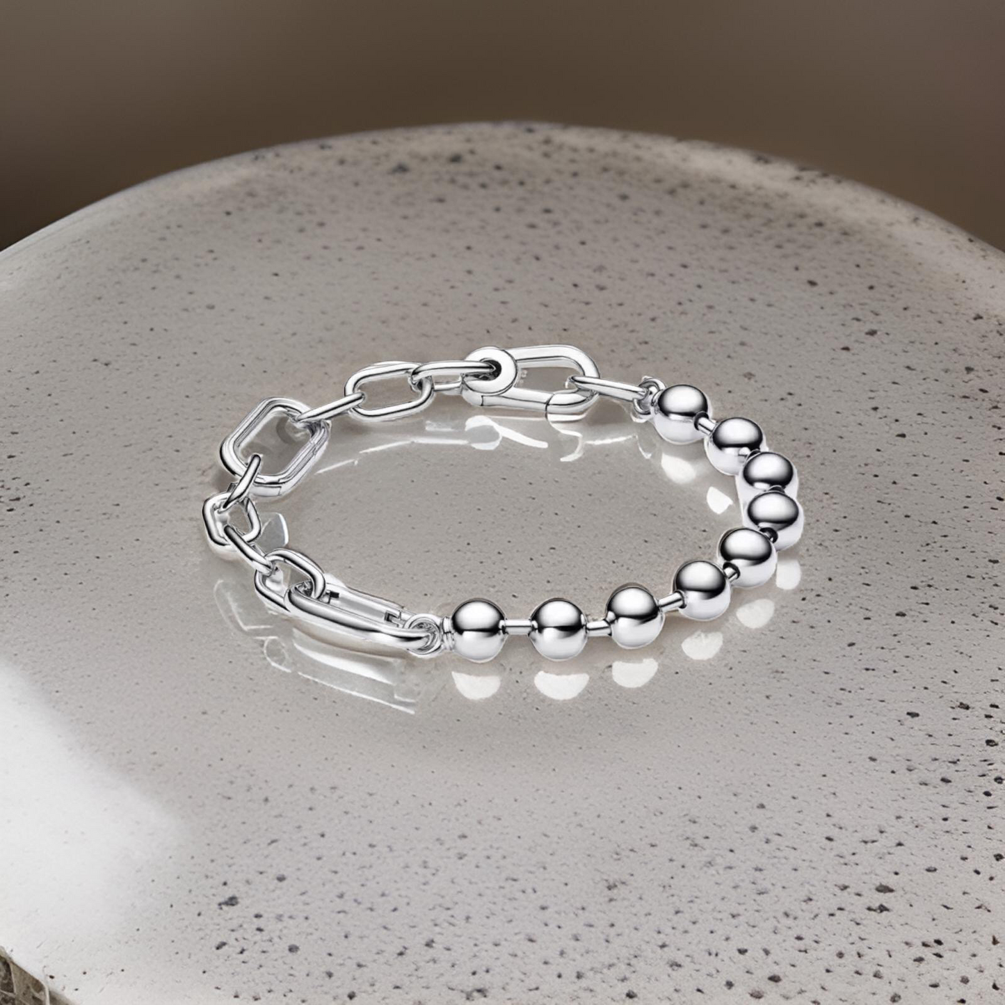 SILVER SPHERE BRACELET