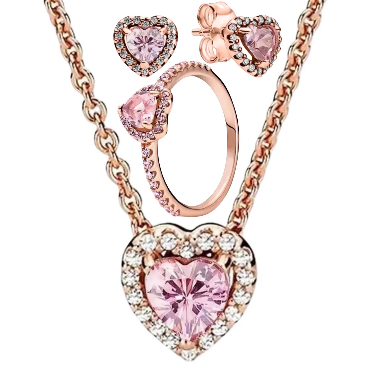 BLUSHING BRILLIANCE STUDS TRIO