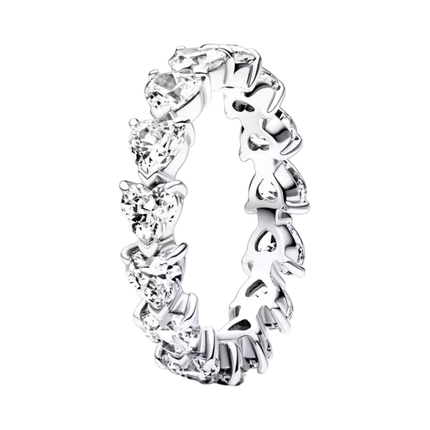 SILVER ETERNITY HEARTS