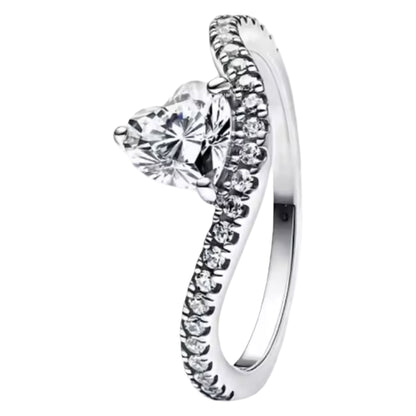 Wavy Heart Ring