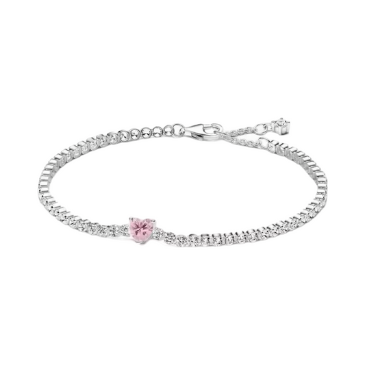 BRACELET COEUR ROSE