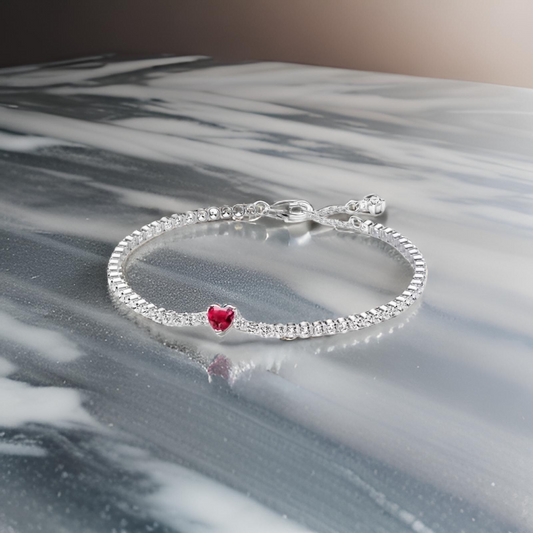 BRACELET COEUR ROUGE