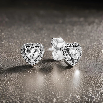 JUEGO DE PENDIENTES DE PLATA LOVE