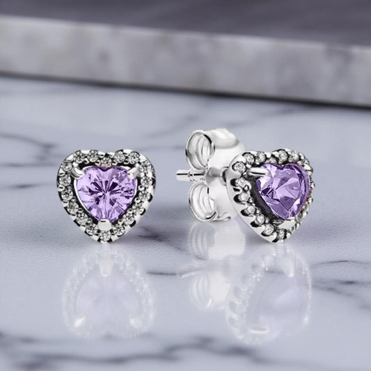 VIOLET LOVE STUDS