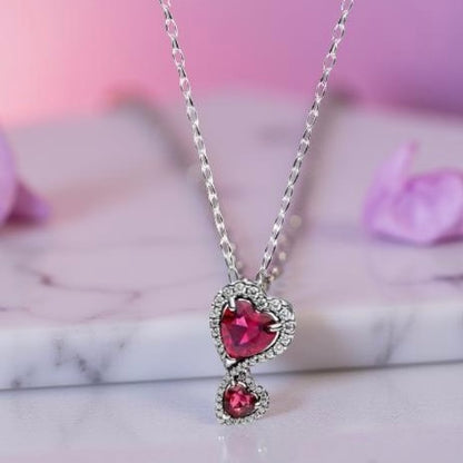 DANGLE HOT HEARTS NECKLACE