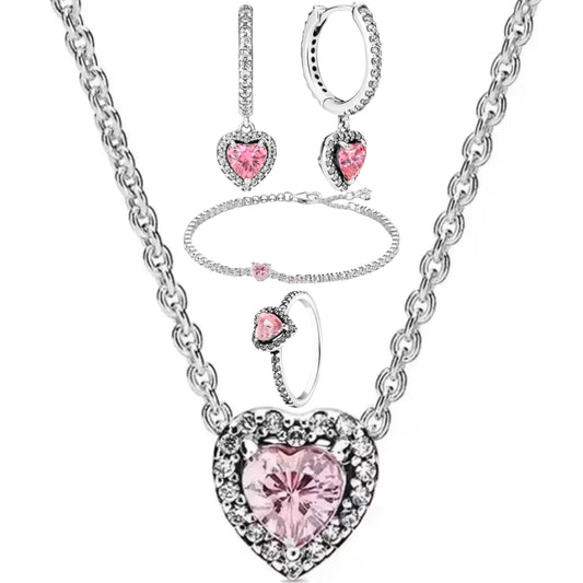 SILVER BRILLIANCE HOOPS SET