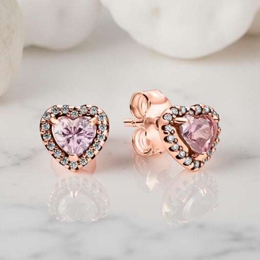BLUSHING BRILLIANCE STUDS