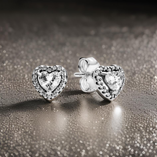 SILVER LOVE STUDS