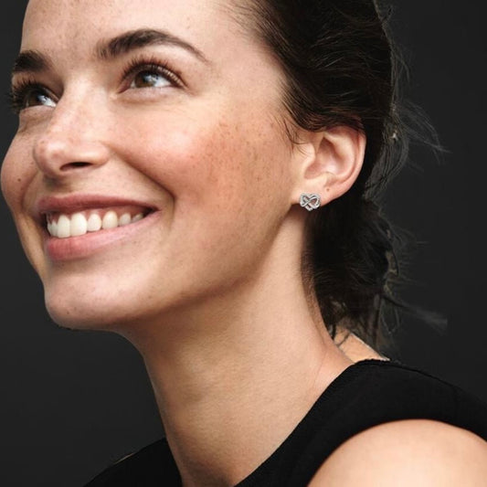 Infinity Heart Studs