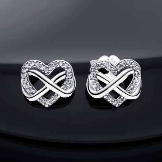 INFINITY HEART STUDS