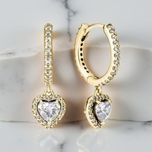 GOLDEN LOVE HOOPS