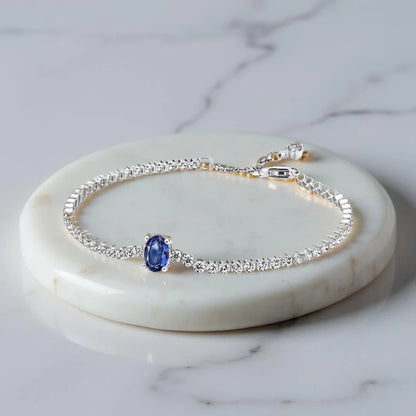 OVAL SAPPHIRE SET