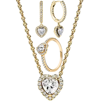TRÍO DE AROS DE AMOR DORADO