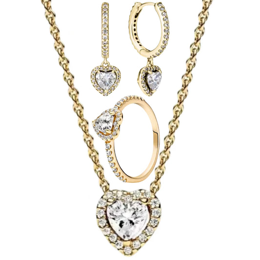 GOLDEN LOVE HOOPS TRIO